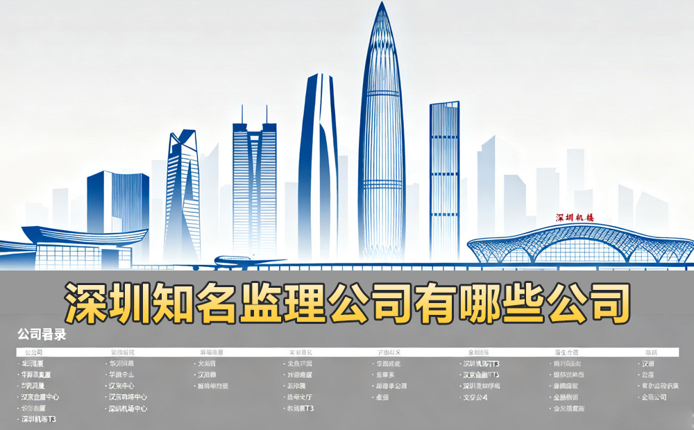 深圳知名监理公司有哪些公司