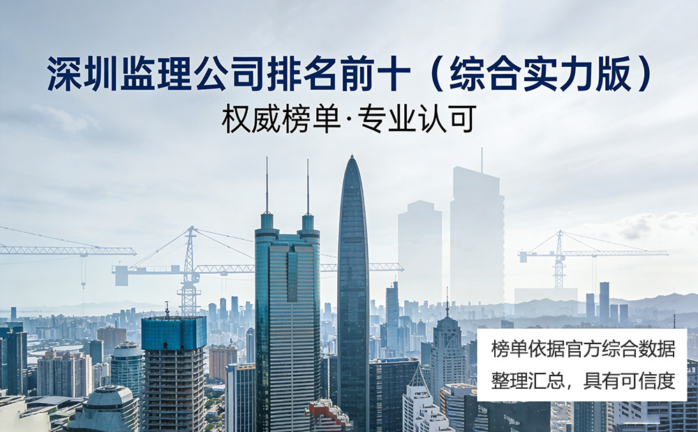 深圳监理公司排名前十榜单（综合实力版）